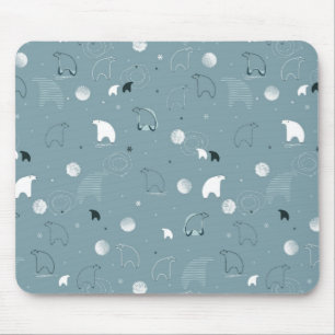 Tapis De Souris motif montrant un polaire mignon