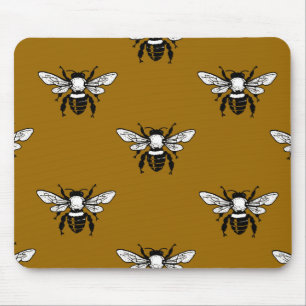 Tapis De Souris Motif Mousepad d'abeille de Mellifera d'api