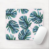 Tapis De Souris Motif Mousepad de Monstera (Avec souris)