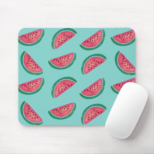 Tapis De Souris Motif Mousepad de pastèque (Avec souris)