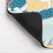 Tapis De Souris Motif naturel d'inspiration asiatique (Coin)