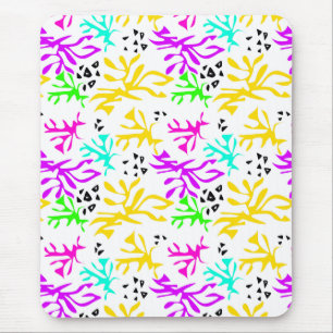 Tapis De Souris Motif néon multicolore abstrait