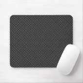 Tapis De Souris Motif net, noir avec blanc (Avec souris)