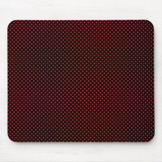 Tapis De Souris Motif net noir avec rouge (Devant)