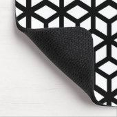 Tapis De Souris Motif noir et blanc de cube (Coin)
