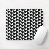 Tapis De Souris Motif noir et blanc de triade de harlequin (Avec souris)