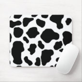 Tapis De Souris motif noir et blanc d'impression de vache (Avec souris)