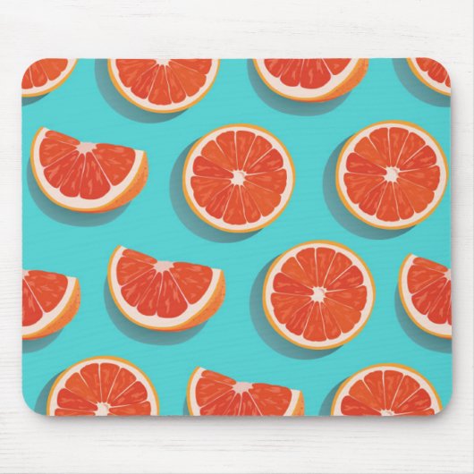 Tapis De Souris Motif orange juteux doux (Devant)