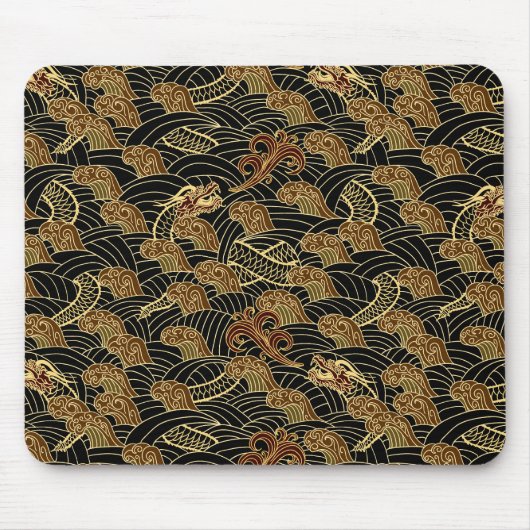 Tapis De Souris Motif oriental du dragon de mer (Devant)