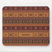 Tapis De Souris Motif ornemental tribal de terre cuite moderne (Devant)