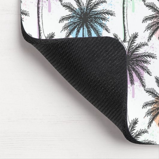 Tapis De Souris Motif Paint Drop Palm Tree (Coin)