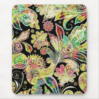 Motif Paisley traditionnel coloré