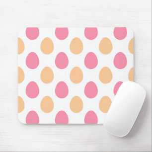 Tapis de souris motif Pâques Printemps Œufs Rose P