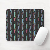 Tapis De Souris Motif pastel rayures et points (Avec souris)