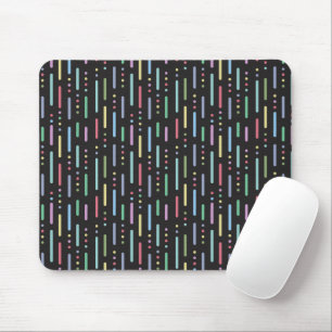 Tapis De Souris Motif pastel rayures et points
