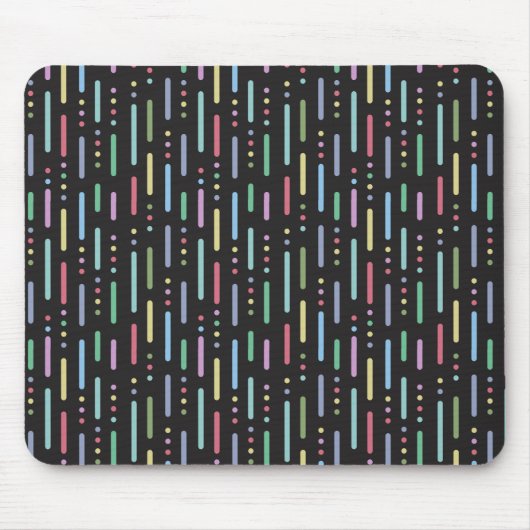 Tapis De Souris Motif pastel rayures et points (Devant)