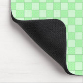 Tapis De Souris Motif Patchwork Vert (Coin)