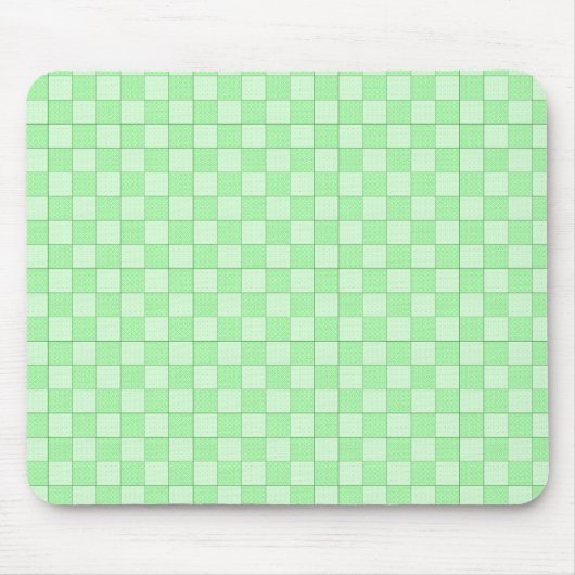 Tapis De Souris Motif Patchwork Vert (Devant)