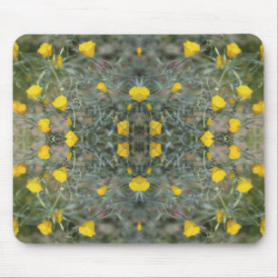 Tapis de Souris Motif Pavot de Californie Jaune Be