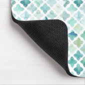 Tapis De Souris Motif peint à la main de turquoise (Coin)