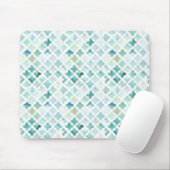 Tapis De Souris Motif peint à la main de turquoise (Avec souris)