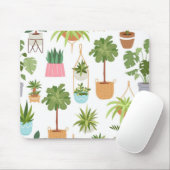 Tapis De Souris motif plante (Avec souris)