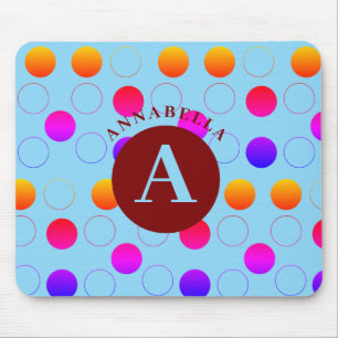 Tapis De Souris Motif Pois Abstrait