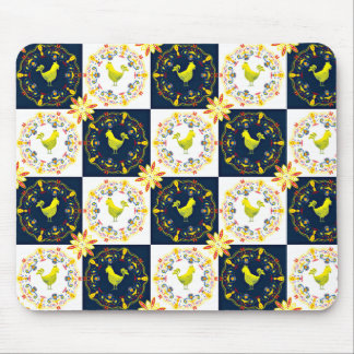 Tapis De Souris Motif populaire de Pâques de poulet