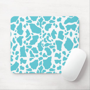Tapis De Souris Motif Poster de animal Aqua Cow Spots