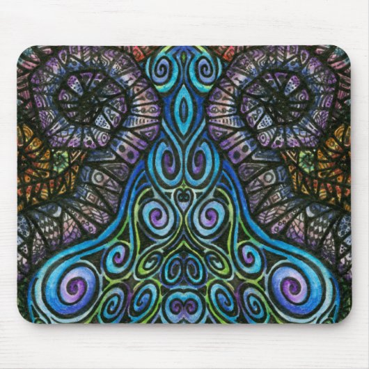 Tapis De Souris Motif psychédélique Mousepad #2 de remous (Devant)