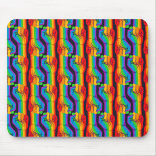 Tapis De Souris Motif Rainbow Fist