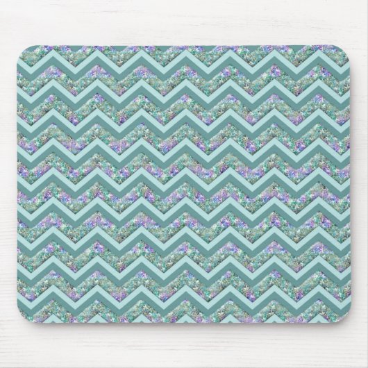 Tapis De Souris Motif Rainbow Foil ZigZag (Devant)