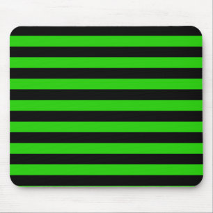 Tapis De Souris Motif rayé vert et noir gras