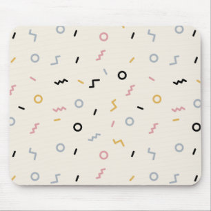 Tapis De Souris Motif Retro Squiggle