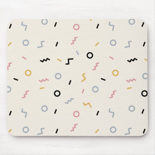 Tapis De Souris Motif Retro Squiggle (Devant)