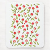 Tapis De Souris Motif Rose Rouge (Devant)