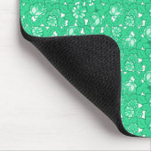 Tapis De Souris Motif rose vert (Coin)