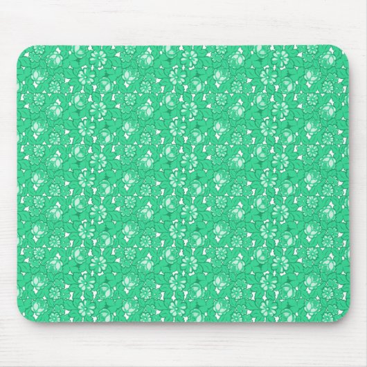 Tapis De Souris Motif rose vert (Devant)