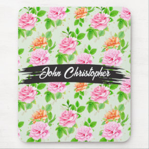 Tapis De Souris Motif Roses Roses Fleurs