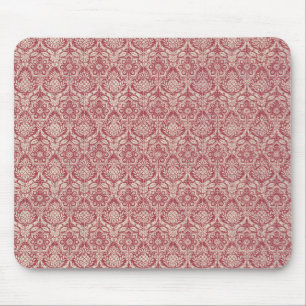 Tapis De Souris Motif rouge de damassé