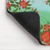 Tapis De Souris Motif rouge et vert (Coin)