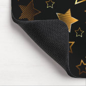Tapis De Souris Motif sans couture avec étoiles d'or (Coin)