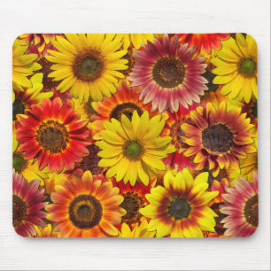 Tapis De Souris Motif sans couture de tournesols