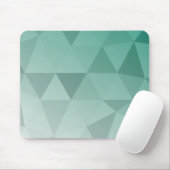 Tapis De Souris Motif sans couture de triangles abstraits - Vert (Avec souris)