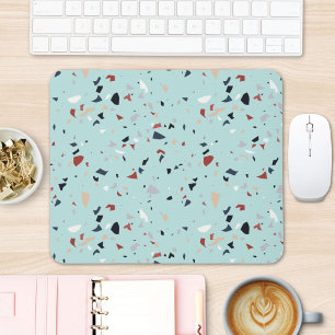 Tapis De Souris Motif sans couture en terrazzo italien abstrait mo