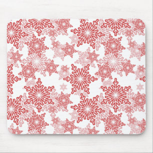 Tapis De Souris Motif sans couture rouge et blanc