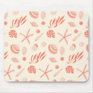 Tapis De Souris Motif sans joint avec coquillages