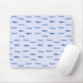 Tapis De Souris Motif Sardines (Avec souris)
