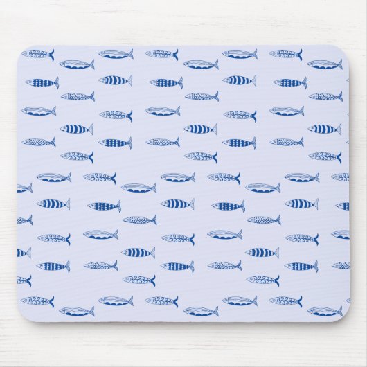Tapis De Souris Motif Sardines (Devant)