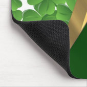 Tapis De Souris Motif shamrock vert (Coin)